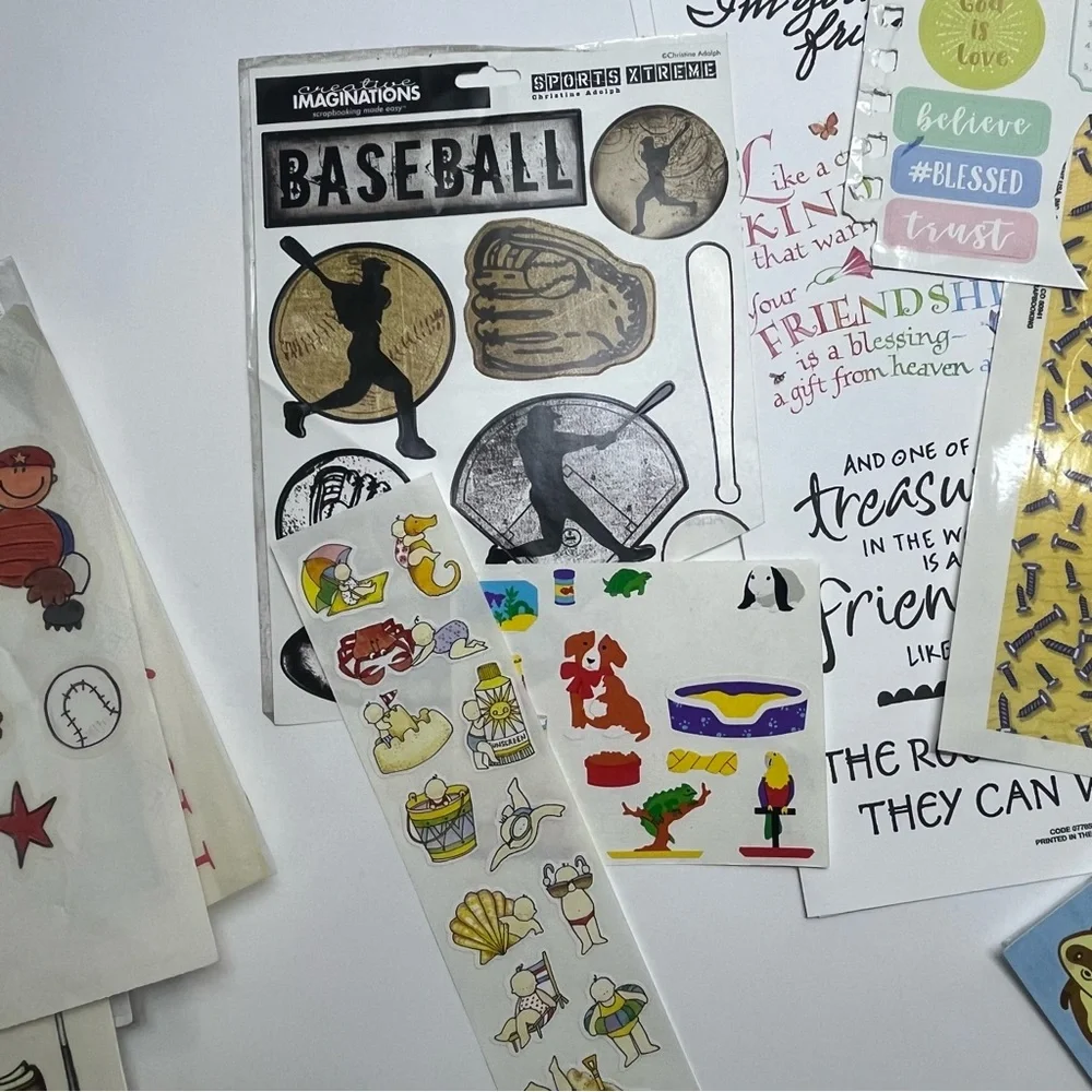 mixed sticker lot scrapbooking card making journaling crafts‎
